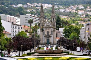 Praca de Sao Francisco in Guimaraes where we ate lunch