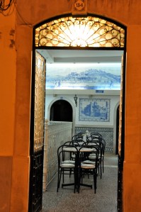 Nice tile work inside