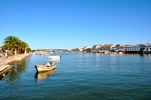 Tavira from the Roman Bridge shortly after arrival