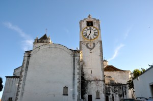 clock tower/church on the way to the castle gardens
