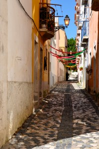 Typical Alfama alleyway